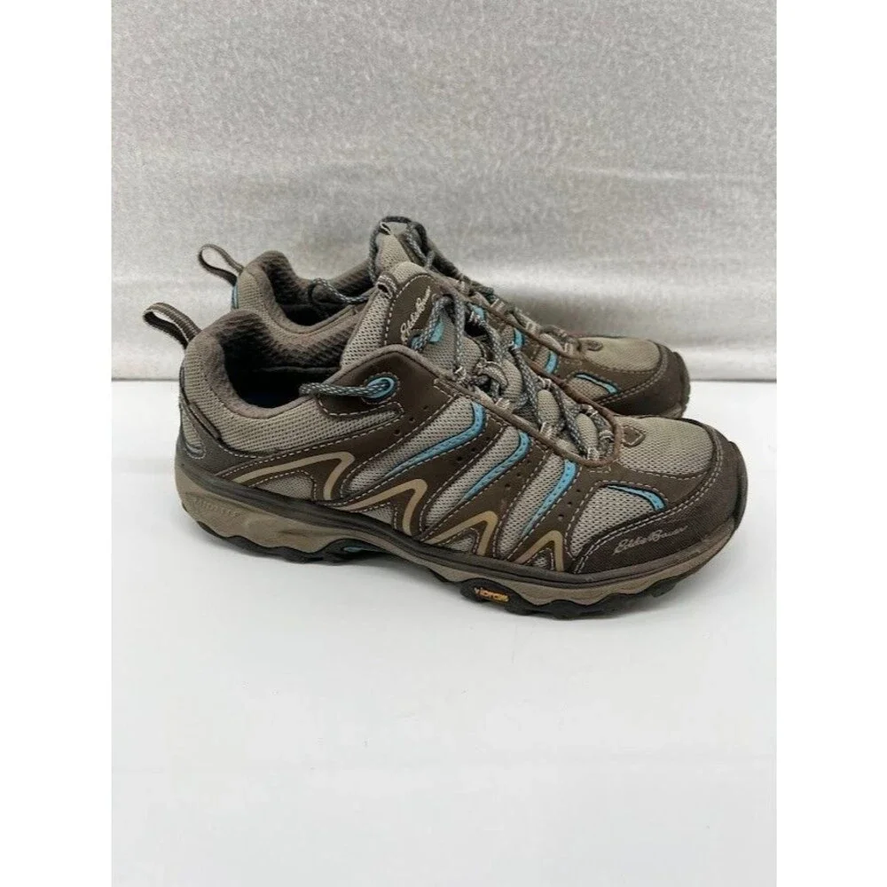 Eddie Bauer Roseburg Womens Size 8 Low Hiking‎ Boots Brown Outdoor Lightweight
